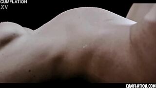 I can't get enough cum, fill me up with more, Steve! Horny fantasy with cum on tits and swallow.