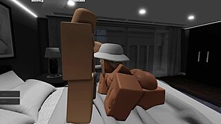Roblox Girlfriend Excites With Big Ass And Monster Cock In Bedroom