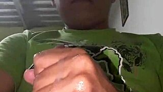 Come watch this peruvian teen give a cumshot handjob in my living room
