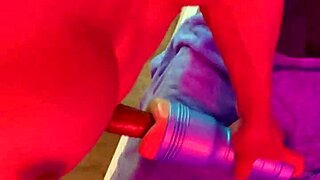 Shemale Bia Lessa Cums with Monster Cock!