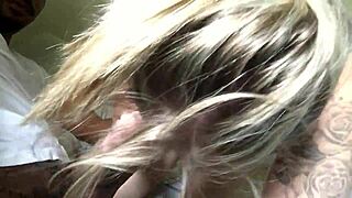 gagging hard on master's big black cock while he takes control