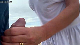 Busty Stranger Milf Makes Me Cum Outdoors in Public