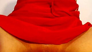 Descriptive View of Brunette on Webcam