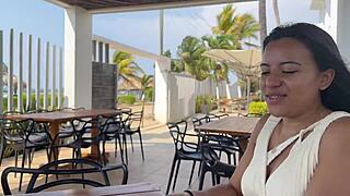 Latina Tourist Desperado Follows Me During Workout Casting Interview