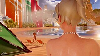 Mercy turns her nude beach vacation into a wild blowjob and orgasm adventure!