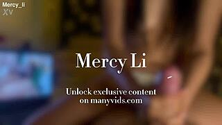 Asian GF Masters Cock Hero Handjob with Huge Cumshot