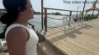 Latina Tourist Desperado Follows Me During Workout Casting Interview