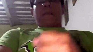 Come watch this peruvian teen give a cumshot handjob in my living room