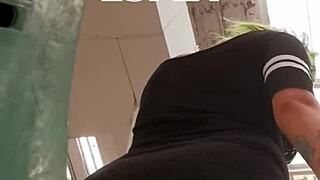 big ass latina seduces in supermarket