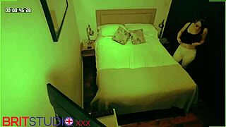 Blonde couple's homemade doggystyle in AirBnB.