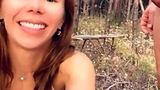 Horny hottie, wanna suck and fuck wild in the woods?