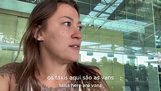 damiana brasileira flashes big ass in public europa adventure ep 1 😏