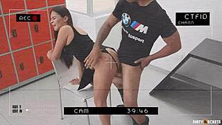 security head gets convinced with doggystyle action, haha! 😜