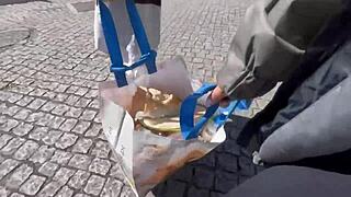 damiana brasileira flashes big ass in public europa adventure ep 1 😏