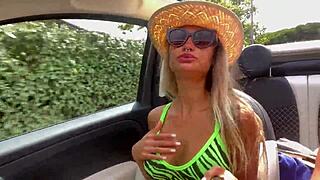 monika fox strips bare and cruises the city streets