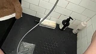 Arab Elite Saudi Teen Masturbates Tight Pussy in Shower Solo