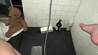 Arab Elite Saudi Teen Masturbates Tight Pussy in Shower Solo