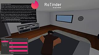 roblox slut gets fucked by big black cock in roleplay.