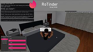 roblox slut gets fucked by big black cock in roleplay.