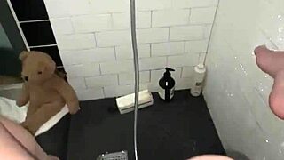 Arab Elite Saudi Teen Masturbates Tight Pussy in Shower Solo