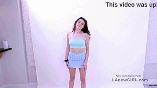 Captivating Brunette Model Banged in Audition