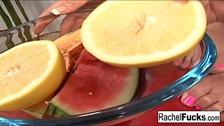 sexy rachel enjoys foot fetish fucking with ass and pussy play