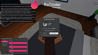 roblox slut gets fucked by big black cock in roleplay.