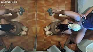 see this latina milf blowjob on her knees?