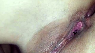 Babe fingers her pussy during intense masturbation!