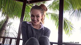 Hot Ass Girlfriend Bangs Friend in Patio Reality