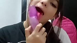 My hired masseuse ends up taking me in real homemade action