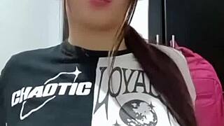 My hired masseuse ends up taking me in real homemade action