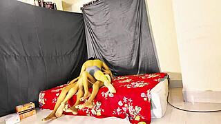 ultra passionate amateur couple in steamy ffm threesome 😍