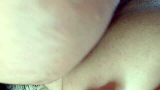 closeup wifes ass gets caressed and tongue fucked