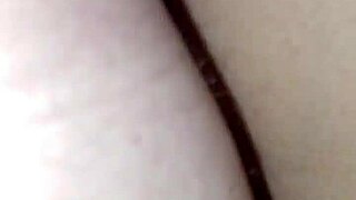 Milf whore gets her big white ass filled with cum in creampie action.