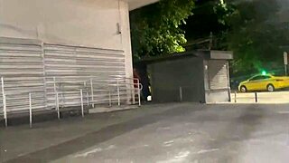 Brazilian Wife Flashes and Kisses Young Girlfriend Hard