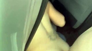 skinny young streetwalker gets fucked behind the truck and kneels for a load