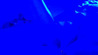 ब्लैकलाइट फेटिश फीट, टोएज और फुटजॉब के साथ