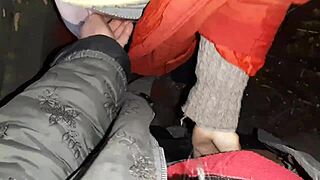 Autumn Sex in a Hut Turns Wild with Lesbian Illusion Girls!