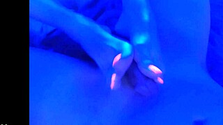 Blacklight Fetish with Feet, Toes, and Footjob