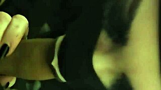 Masked Goth Swallows Cum