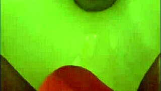 Sexy slave in red lingerie and stockings pees in compilation video.