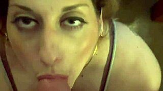 Sexy Milf Wife Sucks Hard Cock Until Massive Cumshot