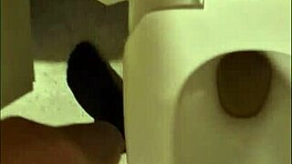 Sexy slave in red lingerie and stockings pees in compilation video.