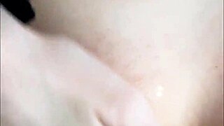 Naked Housewife Receives Cum Shot On Black Sock