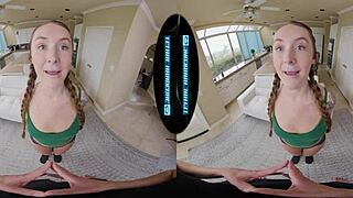 Curvy Redhead Babysitter Chloe Marie Seduces with Doggystyle