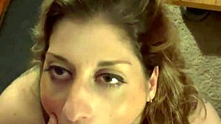 Sexy Milf Wife Sucks Hard Cock Until Massive Cumshot