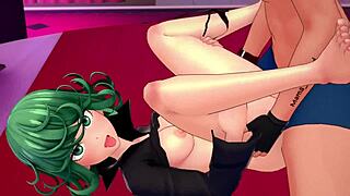 hot tatsumaki craves wild hentai love with armpit licks before bed