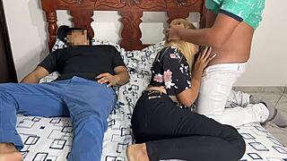 Movie night turns wild with my best friend’s stunning girlfriend.