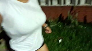 Sweaty Pussy Squirting in Gym Bathroom with Personal Trainer